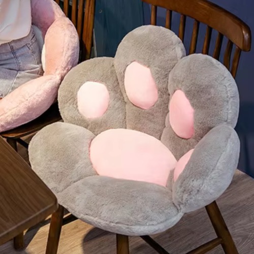 Snuggly Paw Plush Pad - Gray