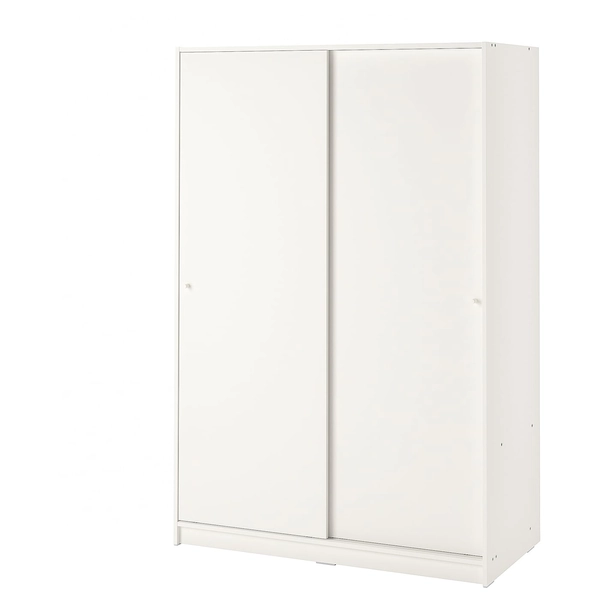 KLEPPSTAD Kleiderschrank mit Schiebetüren - weiß 117x176 cm