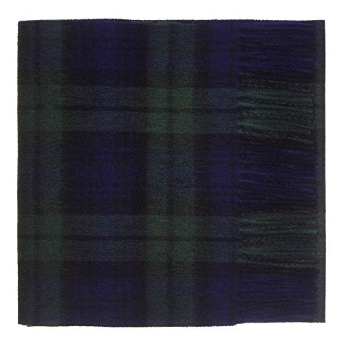 Oxfords Cashmere Reine Schurwolle Luxury Tartan Schal - Black Watch
