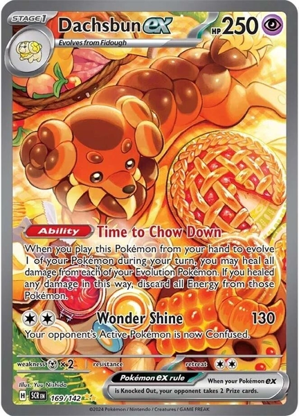 Dachsbun ex 169/142 - Special Illustration Rare - Stellar Crown Pokemon TCG NM