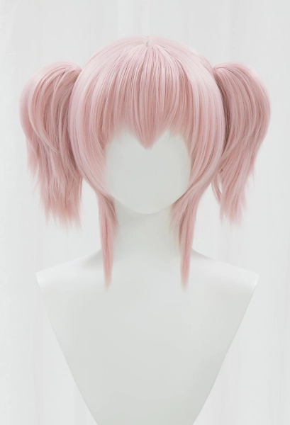 PMMM Magi Magica Madoka Kaname Cosplay Wig Light Pink Short Wig