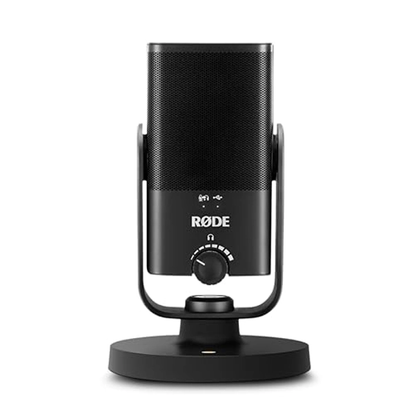 RØDE NT-USB Mini Versatile Studio-quality Condenser USB Microphone with Free Software for Podcasting, Streaming, Gaming, Music Production, Vocal and Instrument Recording