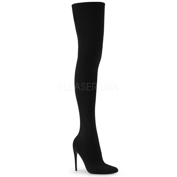 COURTLY-3005 | Hoge Hakken Overkneelaarzen 'pull Up' | Pleaser Laarzen