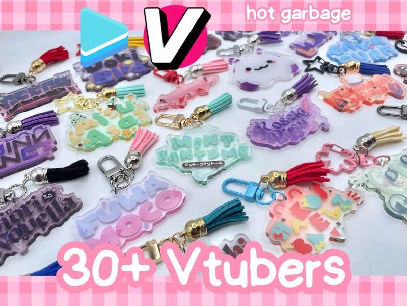 Vtuber Logo Keychains