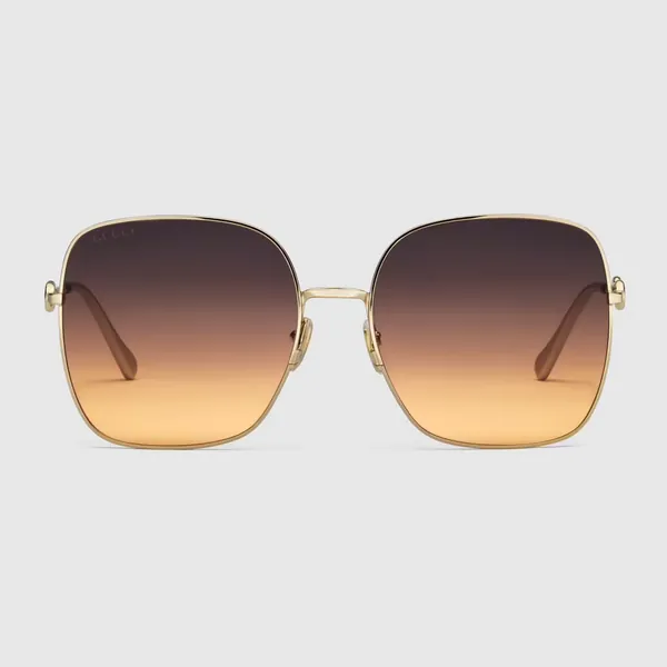 GUCCI Oversize square-frame sunglasses