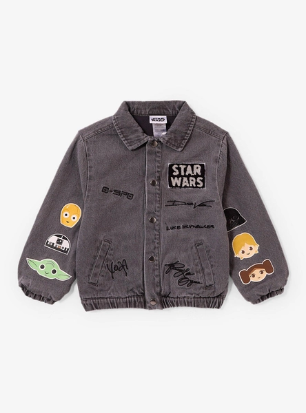Star Wars Character Patches Toddler Denim Jacket - BoxLunch Exclusive
