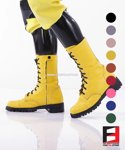 LEATHER COLOR COMBAT BOOTS SE-BOOT12C