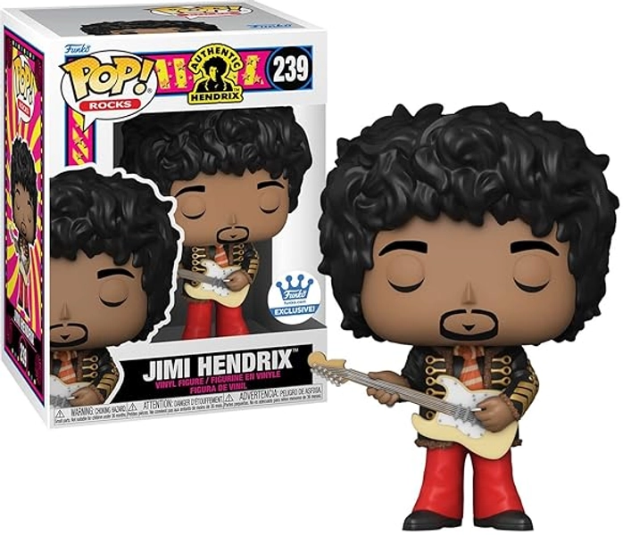 Funko Jimi Hendrix POP Rocks Vinyl Figure | Jimi in Napoleonic Hussar Jacket, Red, One Size (58537)