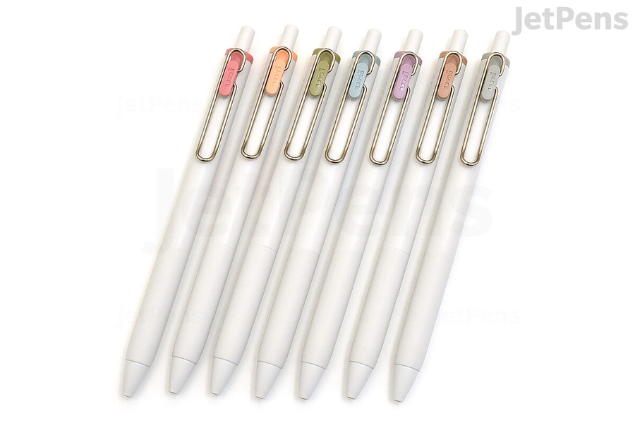 Uni-ball One Gel Pen - 0.5 mm - 7 Fika Color Bundle