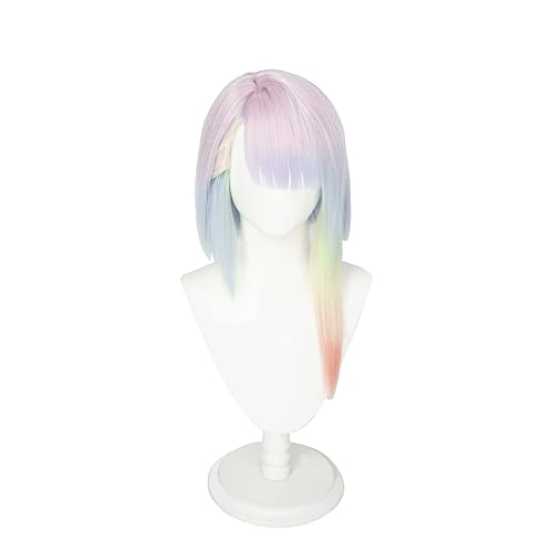 MYUPDALIN Lucy Cosplay Wig Halloween Costume Synthetic Hair Heat Resistant Role Play Hairs for Christmas Party (A, One Size) - One Size - Light Pink