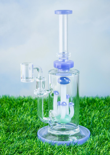 MUSHROOM TERRANIUM Bong or Rig - Purple Rig