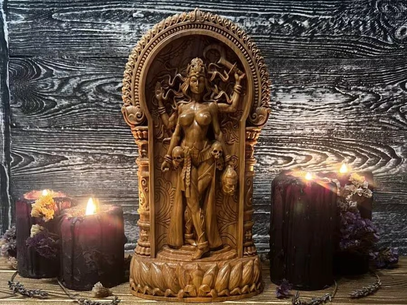 Kali - Kali Goddess - Kali ma statue - Renewal Indian Mahakali - Durga - Mama Kali Sculpture - Hindu Goddess - mahakali - Kalika