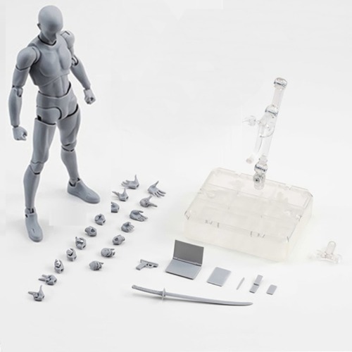Official Body Kun and Body Chan Model Figures for Artists | Male - Grey