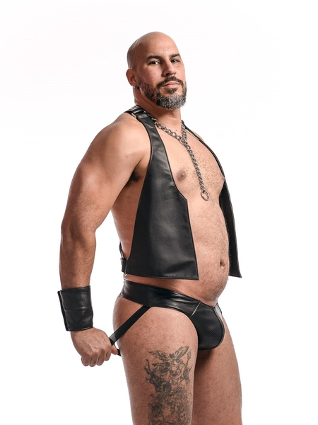   Perforated Leather Jock