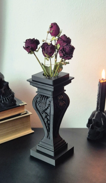 Gothic vase "Bacchante", Baroque vase, Victorian vase, Dried flowers vase, 3D-PRINTED