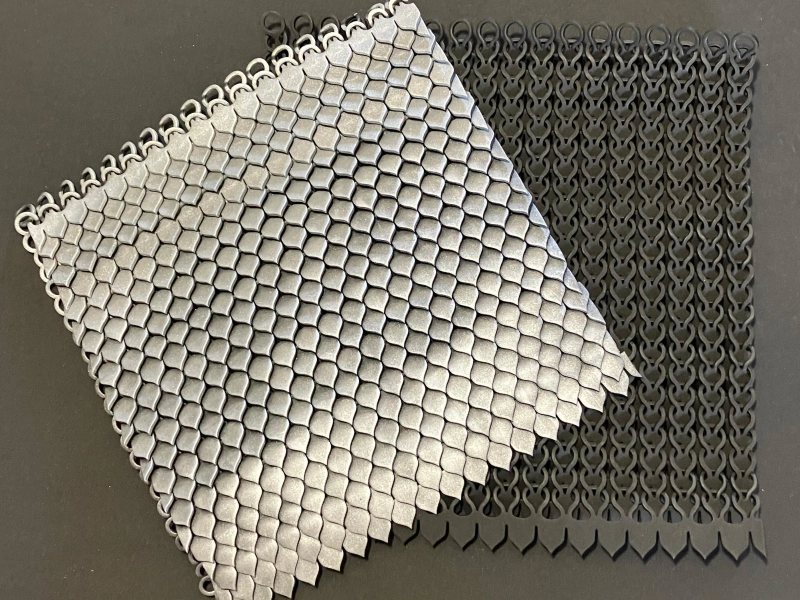 EVA Silver foam Scale Chainmaille Armor 1 Square Foot Custom Made