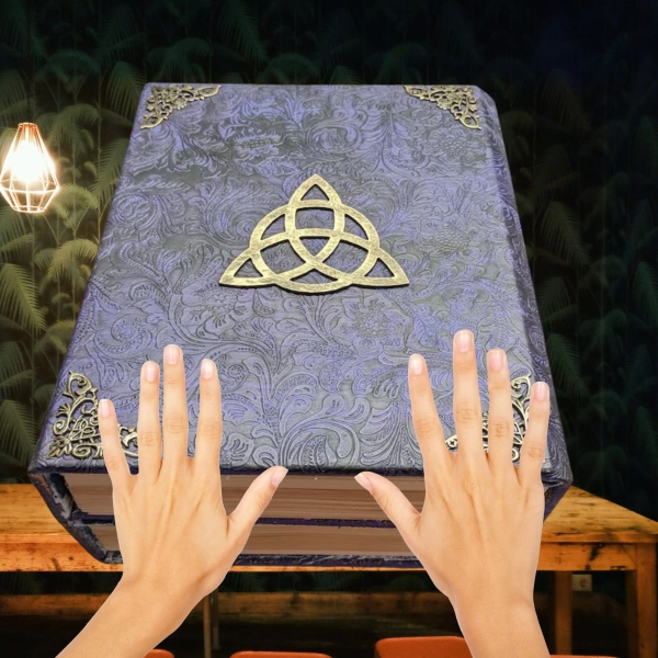 Grimoire Book of Spells Book of Herbs  Faux Leather practical magic book of shadows