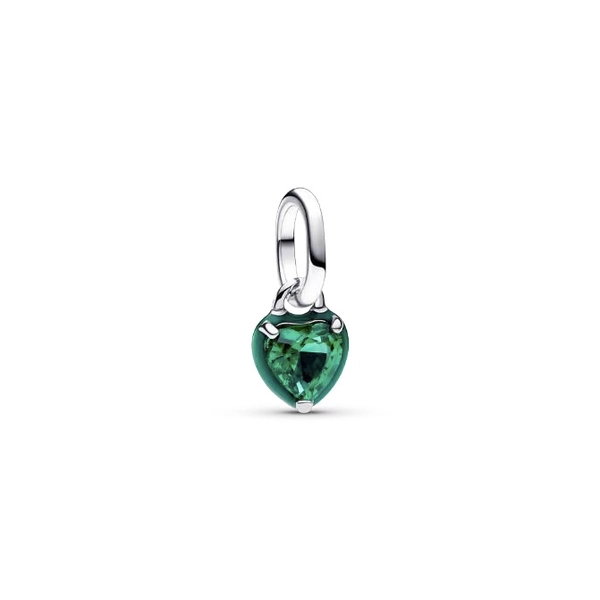 Pandora ékszer ME zöld chakra szív ezüst mini függő charm - 793042C03