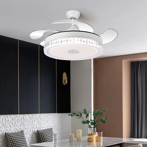 Hyde by Ozarke Smart Fan Chandelier Light