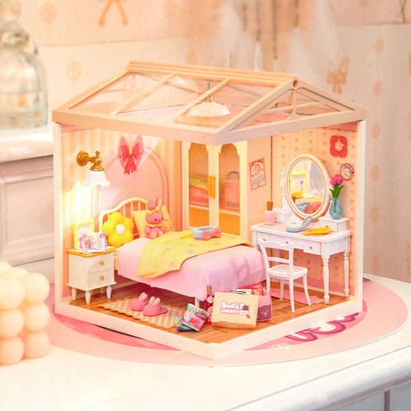 Rolife Miniature House - Lovely Pink Bedroom