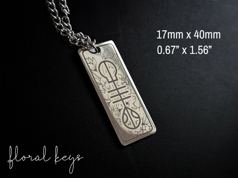 Doubled-Sided Floral Keys + Tyler Quote