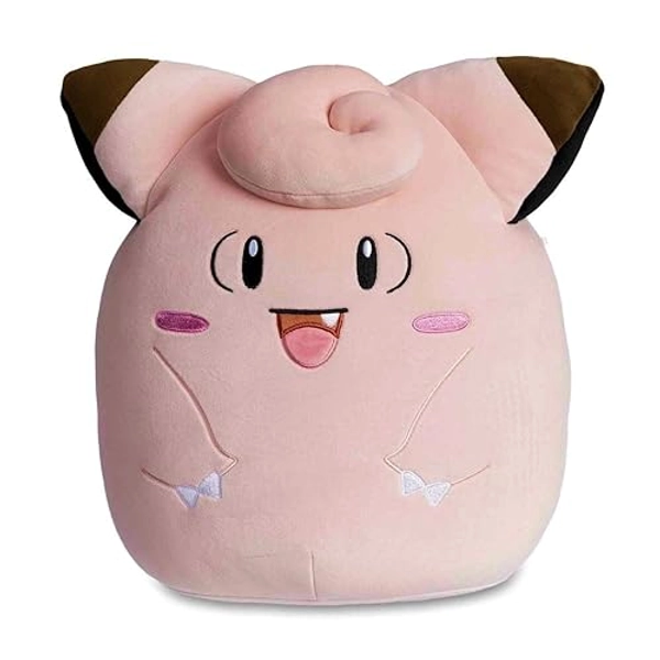 Squishmallows 12"" Pokemon Clefairy, Large, Pink