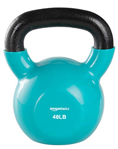 Amazon Basics Vinyl Kettlebell - 40 Pounds