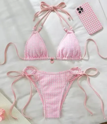 Cute sexy pink bikini