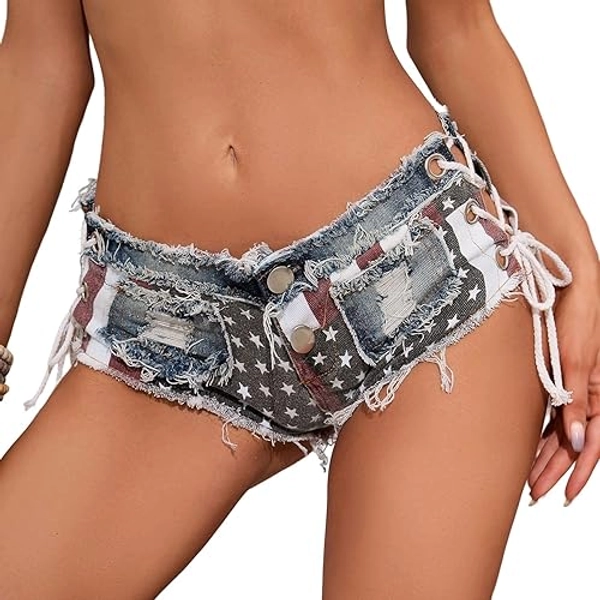 Denim Corset Booty Shorts!