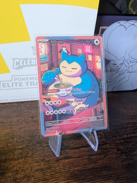Snorlax Custom Pokemon Card - Star Sparkle Holo