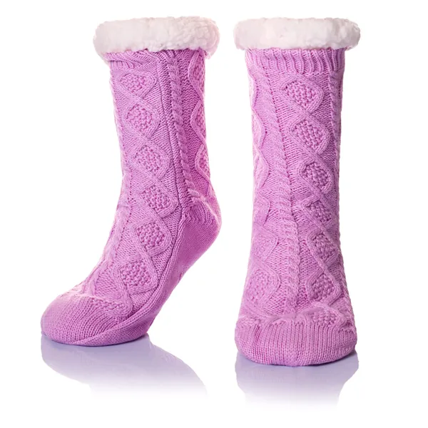 Womens Fuzzy Slipper Socks Snowflake Soft Warm Thick Fleece Lined Christmas Stockings Fluffy Winter Home Socks