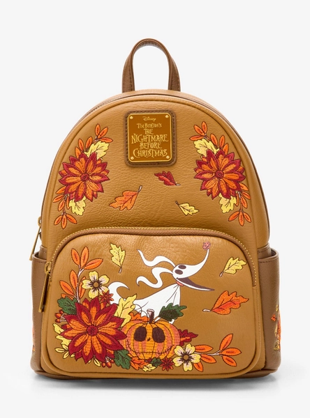 Disney The Nightmare Before Christmas Zero & Jack Skellington Fall Glow-in-the-Dark Mini Backpack - BoxLunch Exclusive