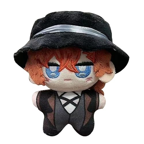 YLQANONG Nakahara Chuuya Anime Pillow Figure Dazai Osamu/Ranpo Edogawa Soft Pillow Cushion Cartoon Anime Figures 4.72IN - Nakahara Chuuya - 12CM/4.72INCH