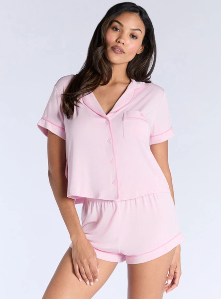 Piping modal short pyjama set
