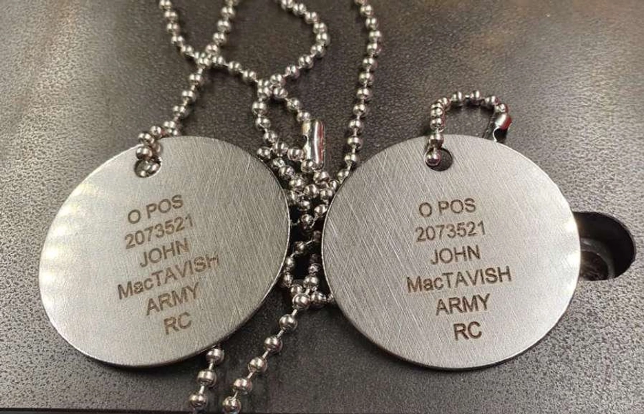 John 'Soap' MacTavish British military dog tag set