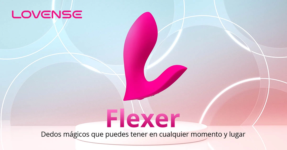 Lovense® Flexer: Vibrador para bragas con control remoto para una sensación de digitación.