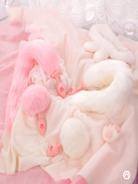 SM Sex Products Cat Claw Fox Tail Anal Stuff Rear Court Development Training Prop Silicone Anal Stuff Adult Couple Flirting Two Person Toy