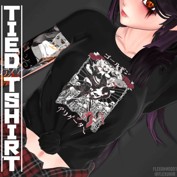 Tied T-Shirt by flexuh on Jinxxy
