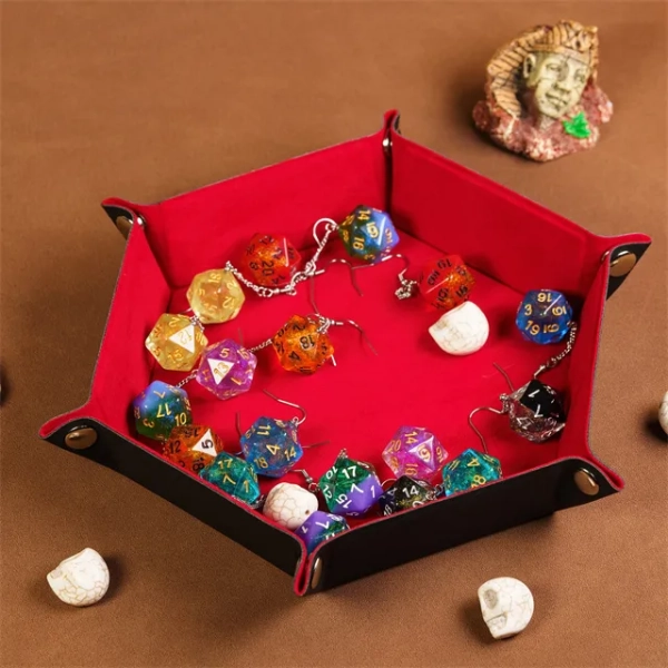 Dice Tray Hexagon - Red