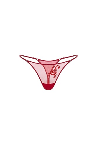 Scorpio Red Thong - EU XXL / US 12 / Red