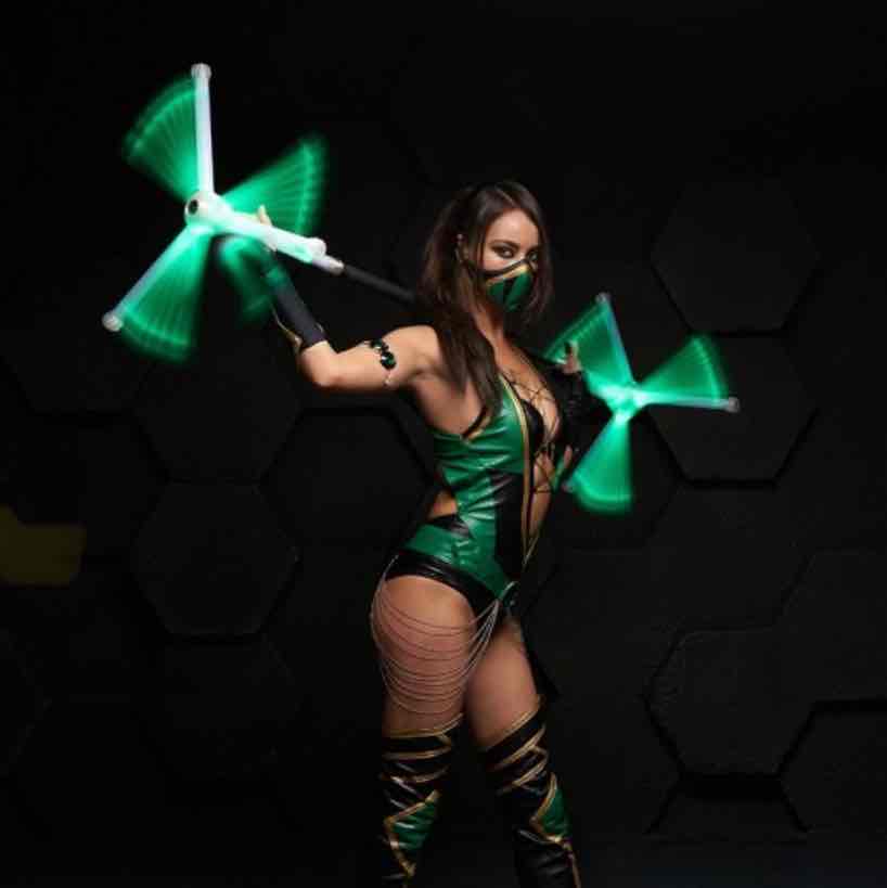 Performance LED dragon staff - flowtoys lifetime warranty