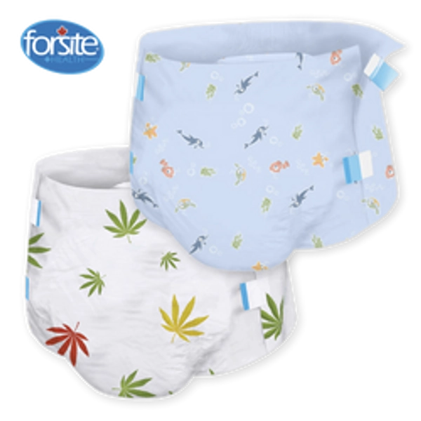 Forsite Natures Escape Plastic-Backed Printed Adult Diapers
