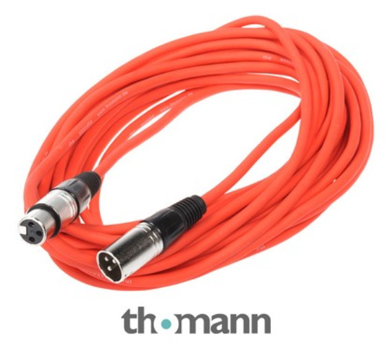 10m mic cable (red)