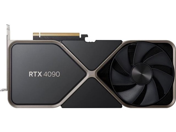 NVIDIA GeForce RTX 4090 Founders Edition Graphics Card 24GB GDDR6X - Titanium and Black