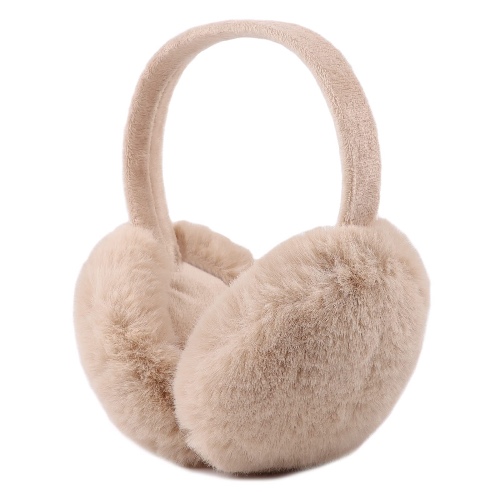 Yuoahcn Women Winter Unisex Ear Muffs Faux Fur Warm Earmuffs Lady Girls Plush Ear Warmers Outdoor Ear Covers Headband - Khaki