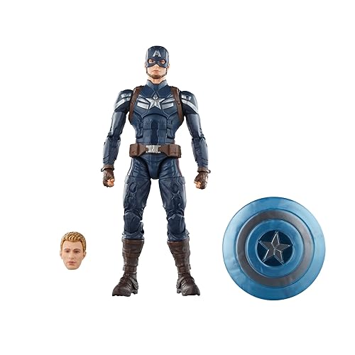 Marvel Hasbro Legends Series Captain America, Captain America: The Winter Soldier Collectible 6 Inch Action Figures, Legends Action Figures