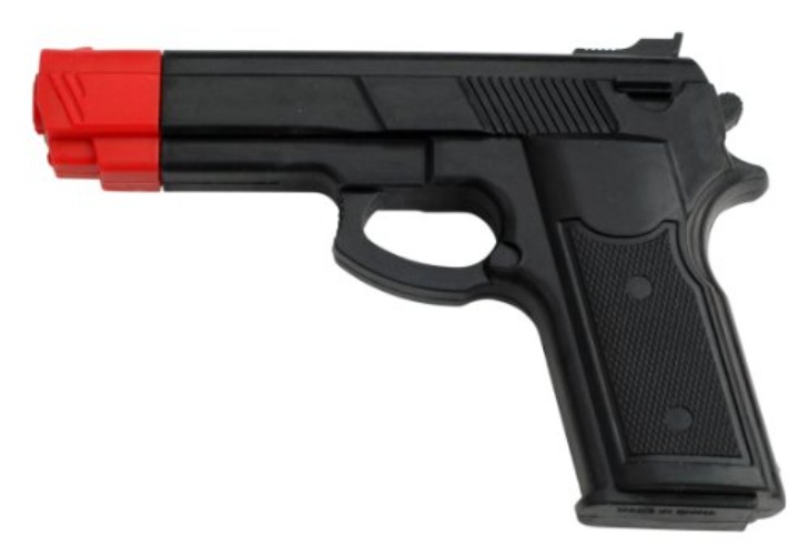 MASTER USA Rubber Training Gun, Black and Red Head Painting, Model Number: 3200BK
