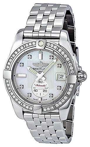 Breitling Unisex BTA3733053-A717SS Galactic Analog Display Swiss Automatic Silver Watch