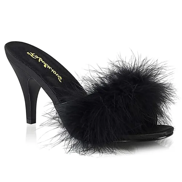 Pleaser Fabulicious Women's Amour-03 Marabou Slipper