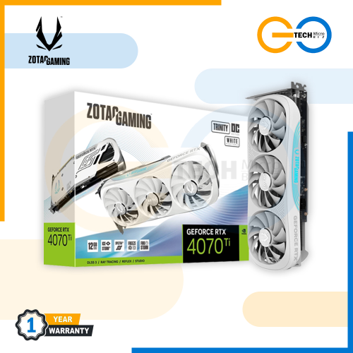ZOTAC GAMING GeForce RTX 4070Ti SUPER Trinity Black / White Edition 16GB Graphics Card GPU 4070 Ti